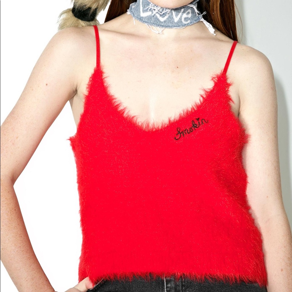 Lazy Oaf Smokin Fuzzy Tank Medium Nwot - image 1